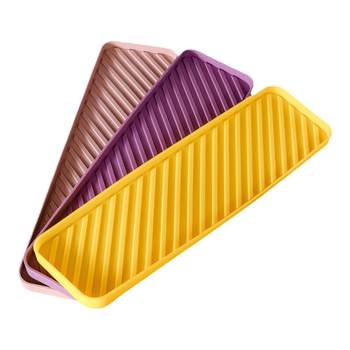 Desktop storage bar drain pad silicone