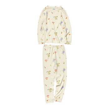 Allblu youlan cat cotton children's pajamas boys and girls autumn and winter class a home clothing underwear set
