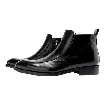 Men's winter fleece warm chelsea boots
