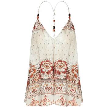 Cocobella hand-beaded positioning printed suspender women's elegant fashion vestable temperament vest vt3026