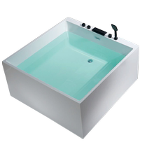 Bilan Japanese-style square surf deep soaking bathtub free-standing bathtub massage constant temperature bathtub 0 9-1 5 customized