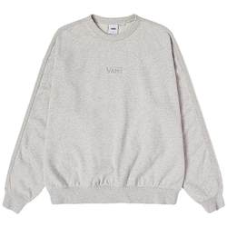 Vans Official ຜູ້ຊາຍແລະແມ່ຍິງຄູ່ຜົວເມຍ Pullover Sweatshirt ສີແຂງງ່າຍດາຍແລະສະດວກສະບາຍຮອບຄໍ