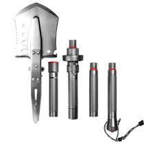 Multifunctional engineer shovel Chinese outdoor individual shovel fishing portable ordnance shovel vehicle-mounted folding shovel manganese steel