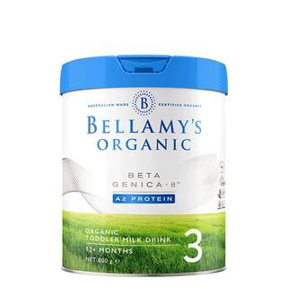 【官方正品】贝拉米白金3段DHA有机A2蛋白奶粉婴幼儿奶粉800g/罐