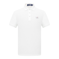 Navigare Italian small sailing summer new lapel polo shirt mens short-sleeved white casual cotton T-shirt