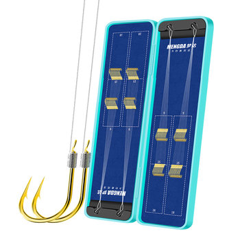 Mengda jinsleeved short board line double hook 40 payment box pack
