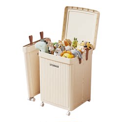 Toy Storage Box, Household Plush Storage Basket, Storage Box, Large Capacity, Extra Large Doll Snack Storage Box with Lid