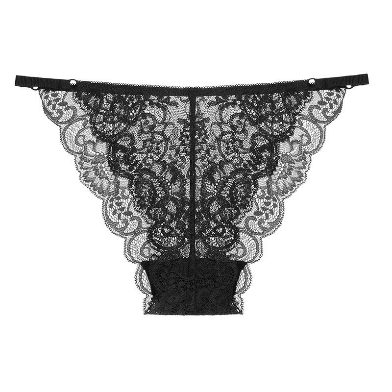 Victoria's Secret Sexy Lace Plus Size Thin Breathable Seamless Low-Waisted Half-Cover Hip Panties Women's Bikini Triangle Panties