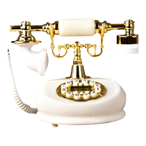 Mu Yuzhen retro telephone landline home European jade telephone fashion creative fixed line wireless card machine
