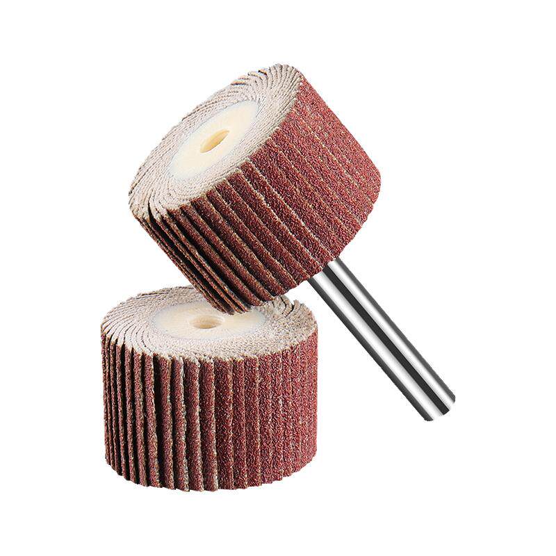 Live handle louver wheel grinding head for metal wood grinding and polishing