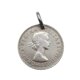 Genuine Lucky Coin British 6p Coin Pendant