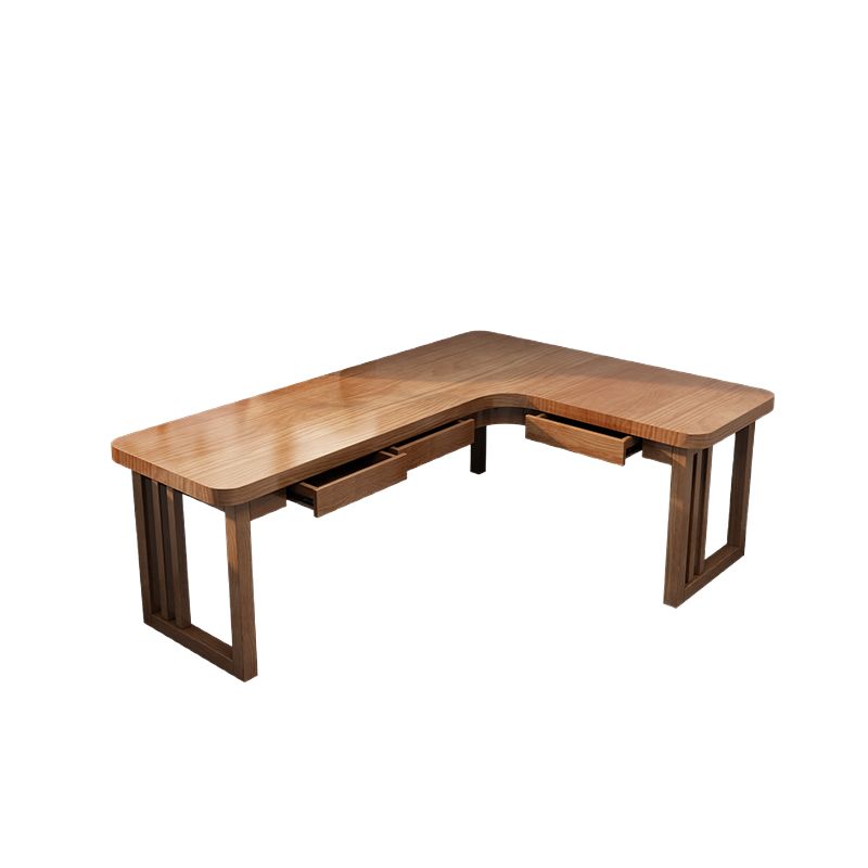 Solid wood corner desk home double computer desk