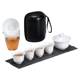 Dehua Chinese White Travel Tea Set Fully Ceramic Hole Filtration