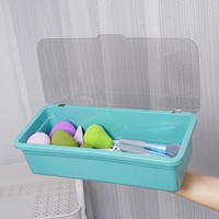 Косметическая губка, кисть, большая коробка для хранения