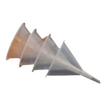 Transparent plastic small funnel for dispensing fine sand powder small diameter glass bottle perfume essential oil anti-spray mini funnel