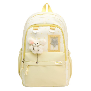Japanese-Style Star Backpack for Junior High School Girls, Large Capacity Student School Backpack, High-Value Elementary School Student Lightweight Backpack