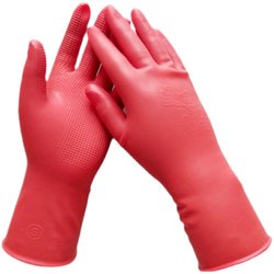 Rubber latex beef tendon plastic glove home use dishes, laundry thin waterproof durable kitchen fits fighter