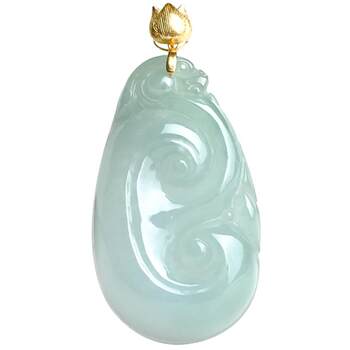 Jade ruyi authentic guaranteed ruyi pendant 18k gold
