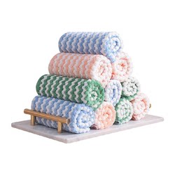 Qianyu Coral Velvet Water-Absorbing Rags의 10 조각