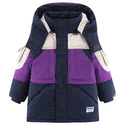 Flying in the snow kids children's clothing children's down jacket boys hit the color mid-length girls in the big children foreign style down jacket winter