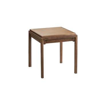 Deer antler forest black gold solid wood square table