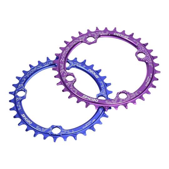 DECKAS 正负齿 椭圆盘 山地车自行车单齿盘34T/36T牙盘 单速盘片