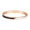 TSL Xie Ruilin 18K gold ring three-color enamel simple line plain gold ring 63862