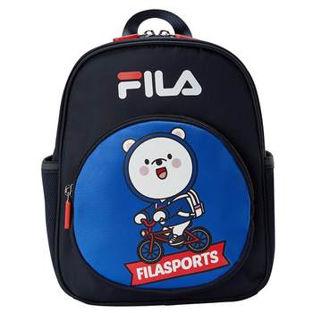 FILA KIDS FILA ກະເປົາເປ້ເດັກນ້ອຍ 2024 Spring Model Boys and Girls Cartoon Kindergarten Small School Bag