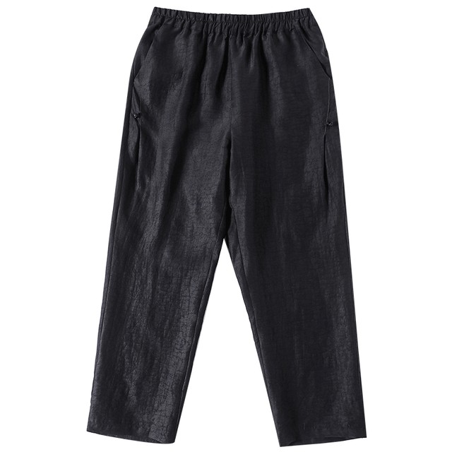 All-match temperament, fragrant Yunya cracked casual pants