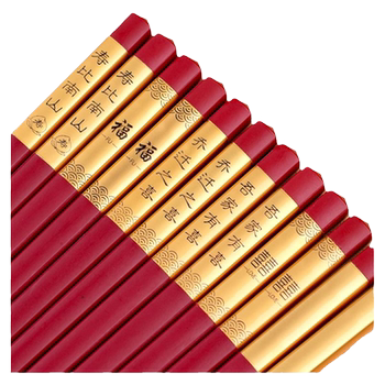 Red housewarming chopsticks wedding chopsticks gift alloy