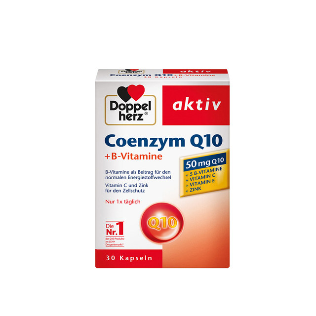 German double heart coenzyme Q10 soft capsule middle-aged and elderly