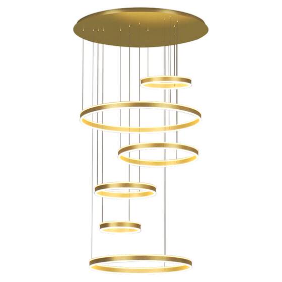 Duplex floor ceiling chandelier designer living room large chandelier