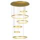 Duplex floor ceiling chandelier designer living room large chandelier