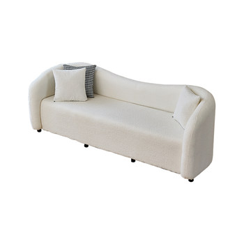 Italian minimalist fabric sofa cream style casual sofa