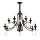 American retro living room crystal chandelier