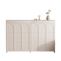 French cream style shoe cabinet home door ultra-thin extremely narrow tipping bucket shoe cabinet entry door entrance cabinet storage shoe rack