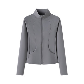 Thickened slim-fit stand-up collar sports jacket