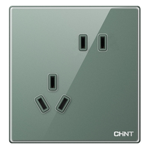 Chint switch socket type 86 2HD dark night green household wall-mounted concealed 5 five-hole panel porous switch