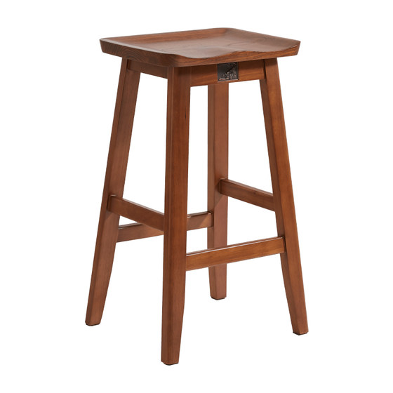 Solid wood retro bar Furniture Bar Cafe Bar Bar Chair can fold a high -footed stool American simplicity and light luxury