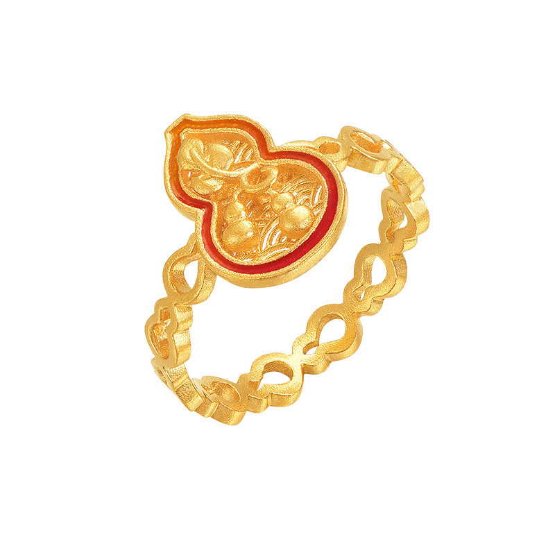 Ming brand jewelry ancient gold Fulu rising ring