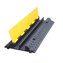 Wire trough deceleration belt crossing anti-trampling wire plate rubber cover ground protection wire threading road anti-crushing