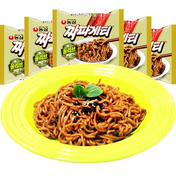 Nongshim fried noodles imported from south korea, the same style as the korean drama