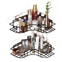 Bathroom storage rack bathroom kitchen wall punch-free bathroom toilet toothbrush washbasin triangle storage rack