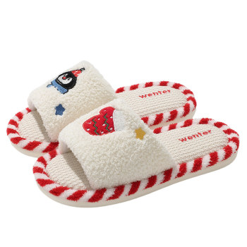 Cute linen slippers for women's spring and autumn 2025 new Cute linen slippers for women's spring and autumn 2025 new