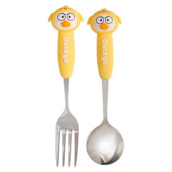 Kawashimaya xiao liu duck children's spoon 304 stainless steel