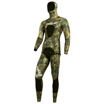 Free fishing and hunting wetsuit mens cold-proof and warm professional wetsuit 357mm 10 split thickened diving wetsuit