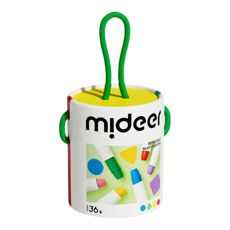 Milu genuine silky quick-drying crayon oil painting stick washable children's brush kindergarten bucket colorful color pen