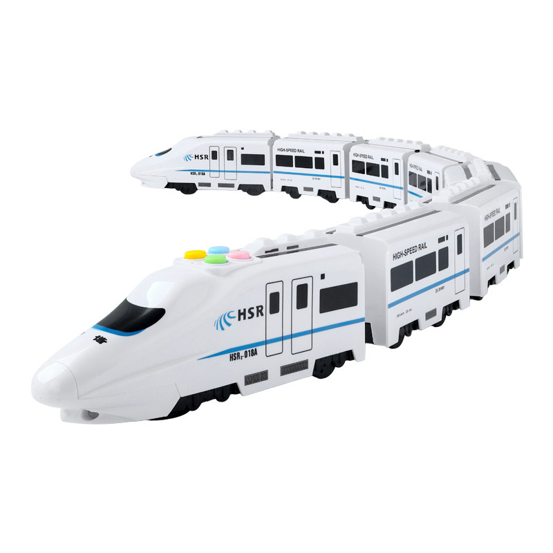 Automatic turning! Early education electric Harmony high-speed rail