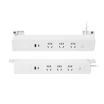 Bull chimeric desktop socket USB multi-function hole-free desk home office plug-in power strip