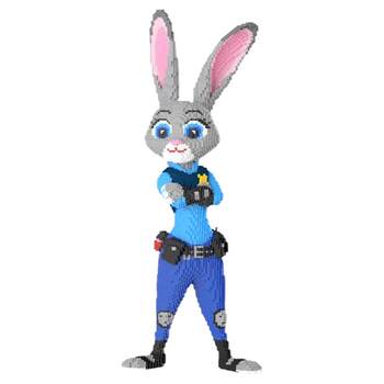 Judy Rabbit and Nick Fox Building Blocks 2024 New Model for Boys and Girls Aged 8 to 12, High Difficulty 10,000 Pieces Adult Version Decoration